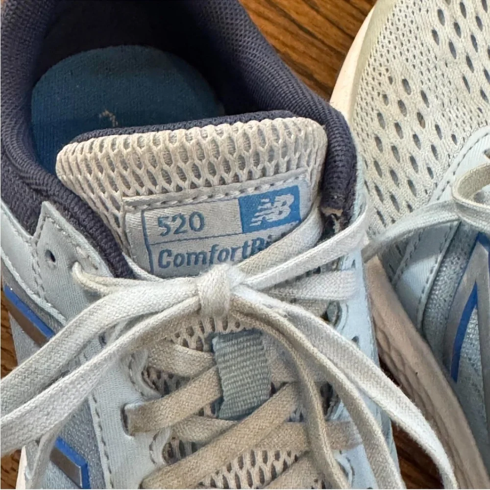 New Balance Light and Dark Blue Athletic Sneakers - Picture 3 of 6